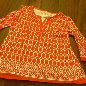 Size XL charter club 3/4 sleeve tee